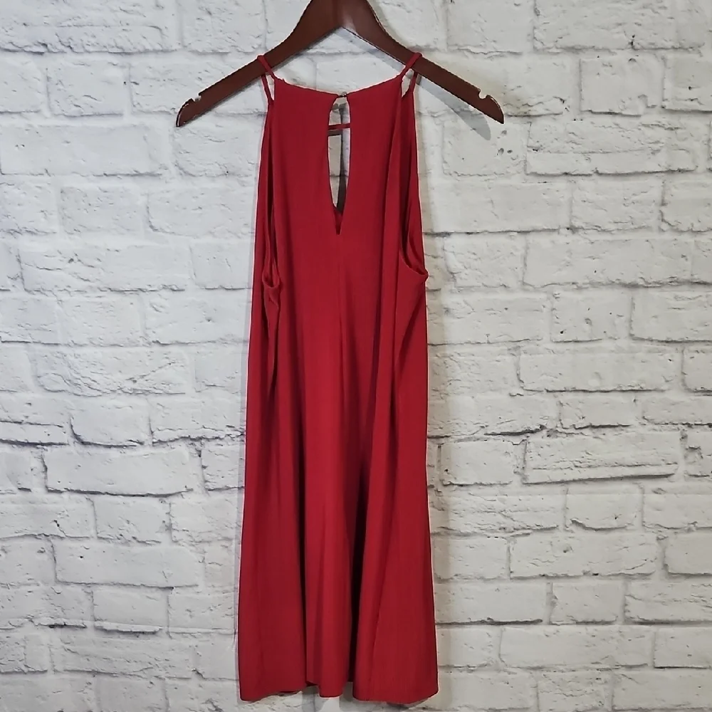 Candie's Elegant Red Sheath Midi Dress